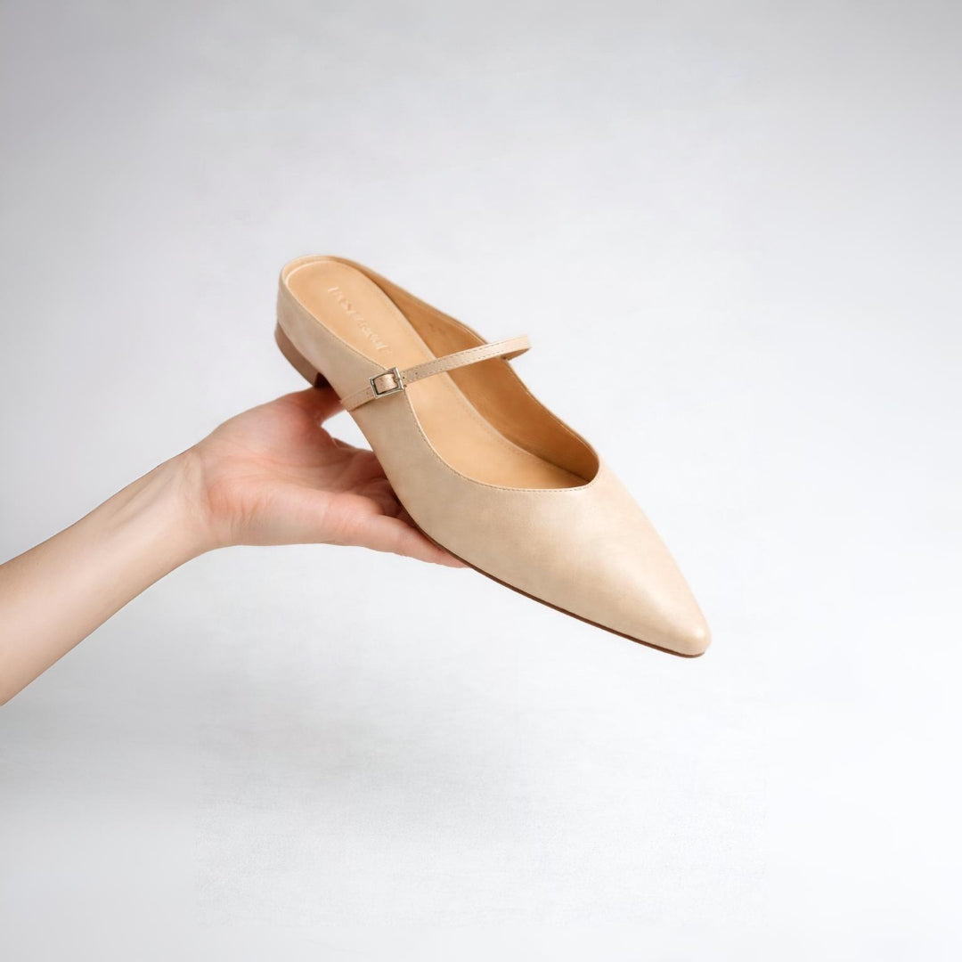 Women’s Pointed Toe Mary Jane Mule Heels