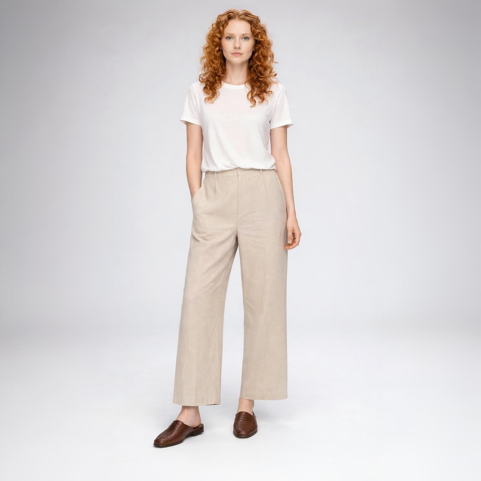 Women’s Woven Leather Mule Flats