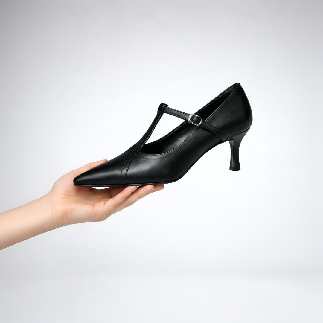 Women’s Pointed Toe T-Strap Heels
