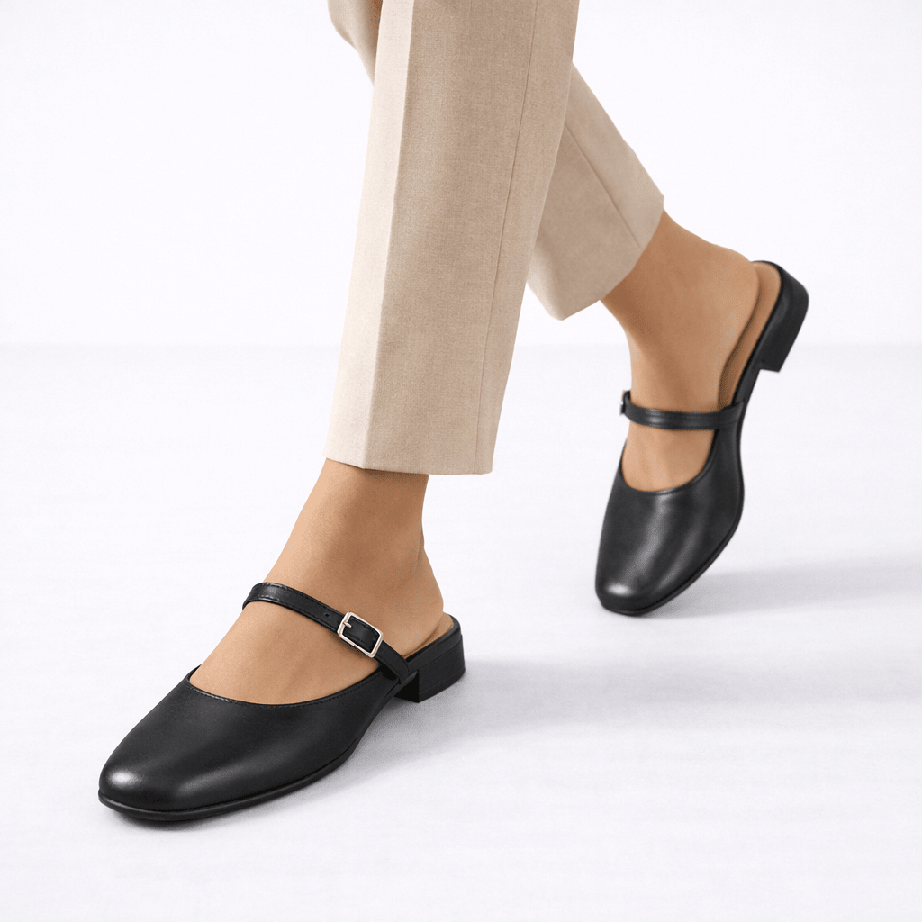 Classic Pointed Toe Mule Flats - Shoe Corners