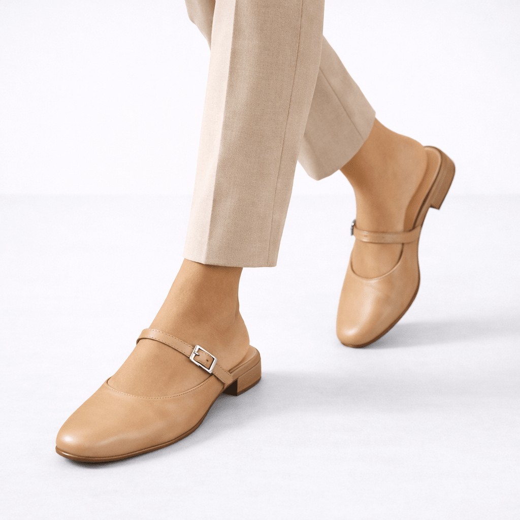 Classic Pointed Toe Mule Flats - Shoe Corners