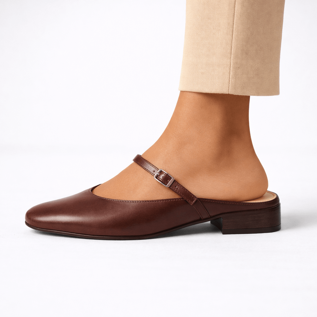 Classic Pointed Toe Mule Flats - Shoe Corners