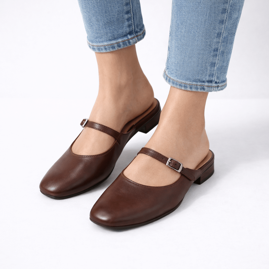 Classic Pointed Toe Mule Flats - Shoe Corners