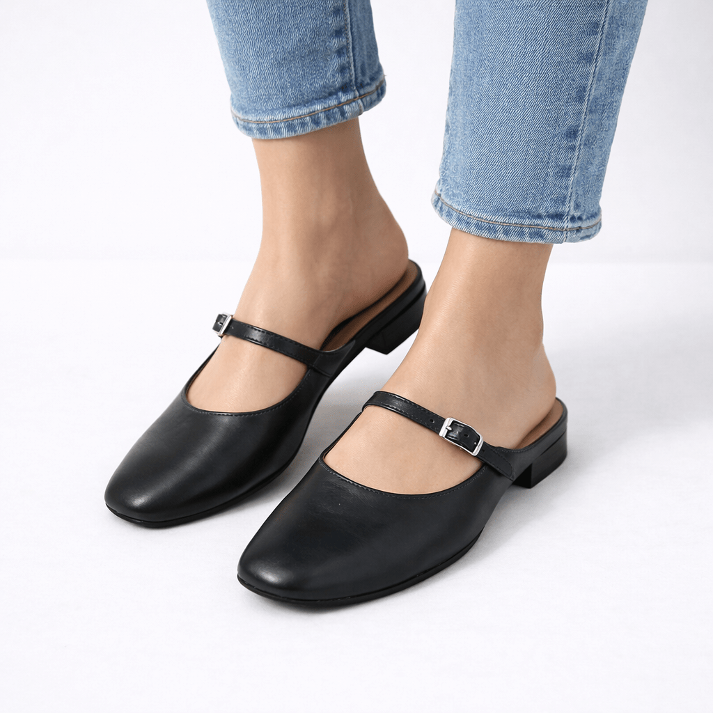 Classic Pointed Toe Mule Flats - Shoe Corners