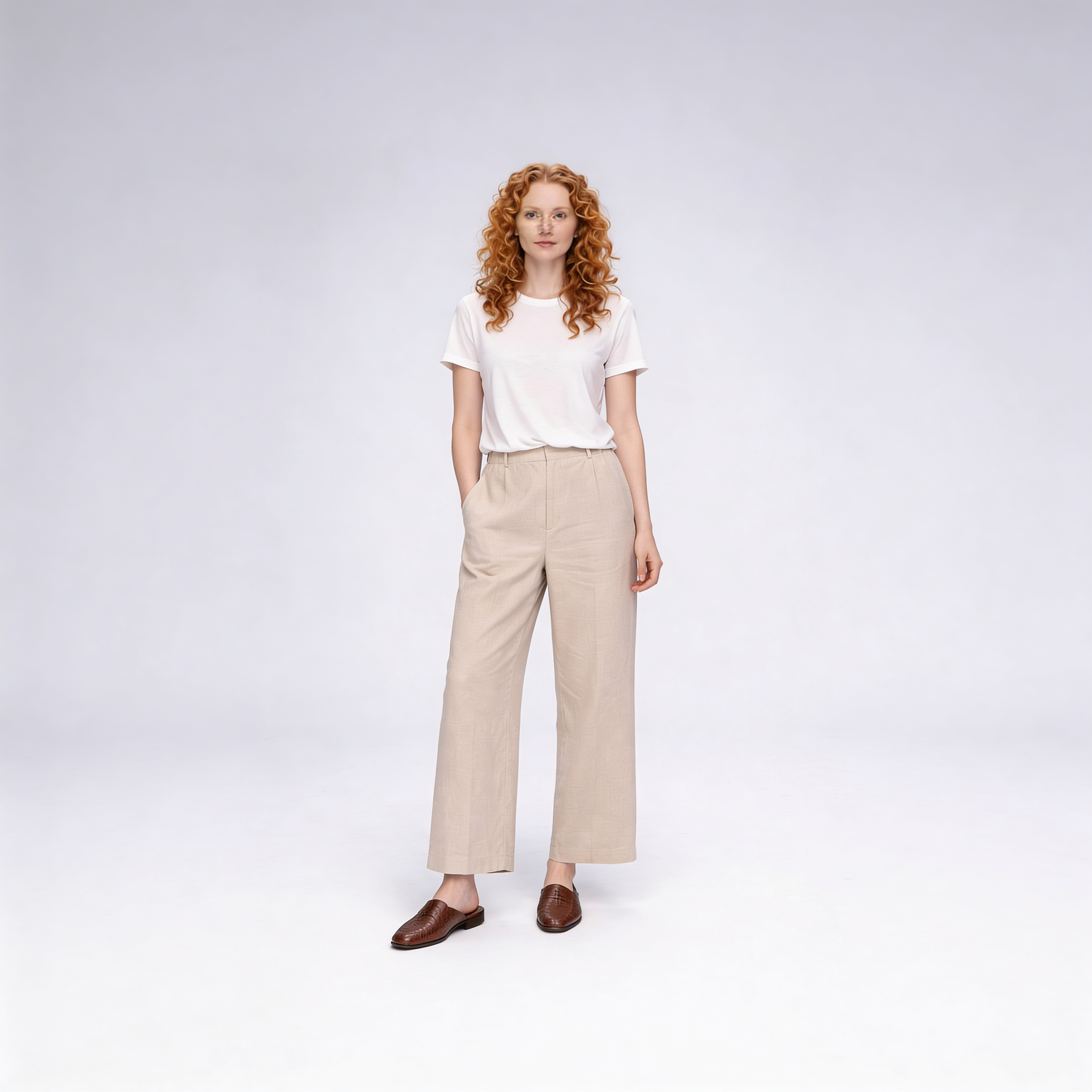 Classic Pointed Toe Mule Flats