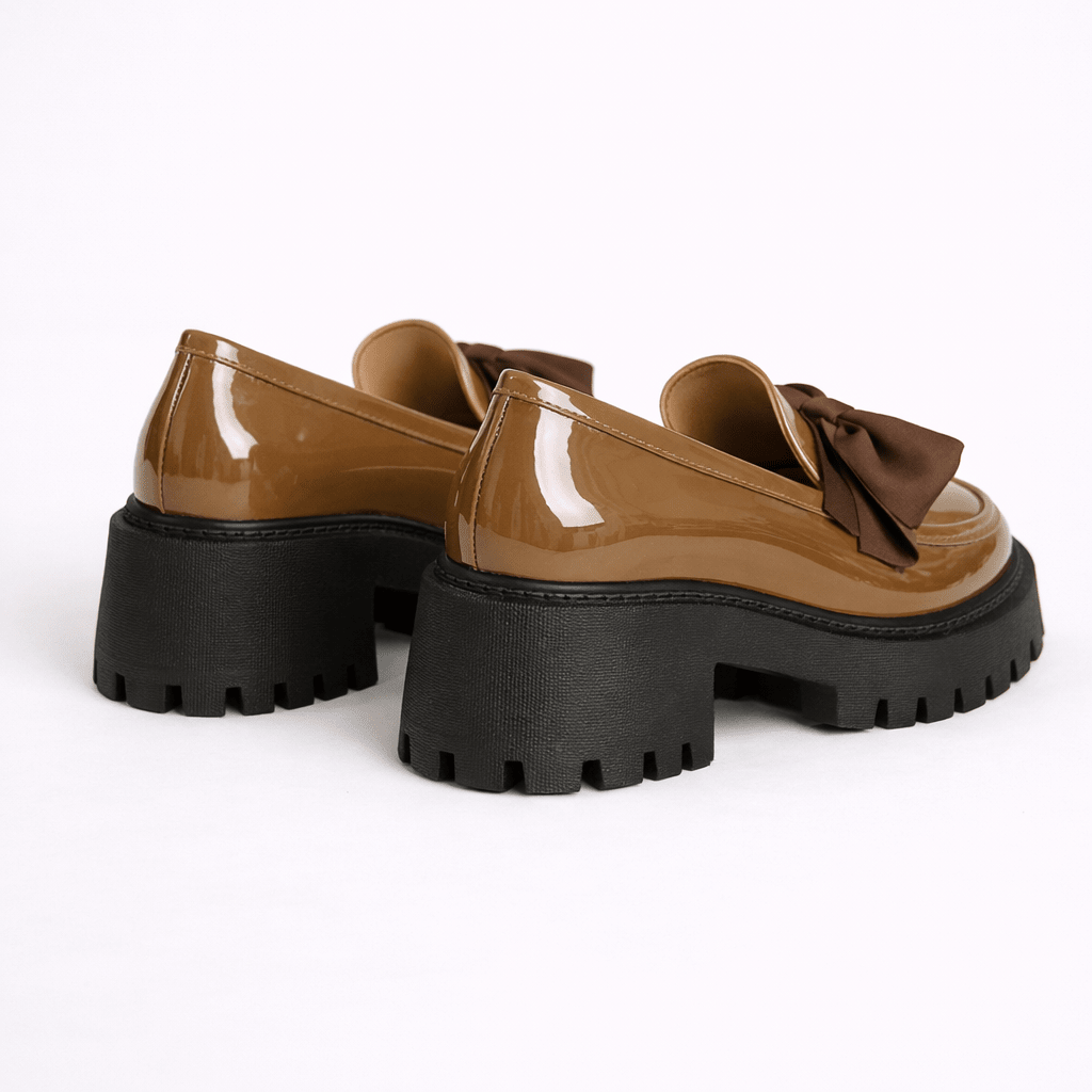 Women’s Bow Platform Loafer Shoes - Shoe Corners