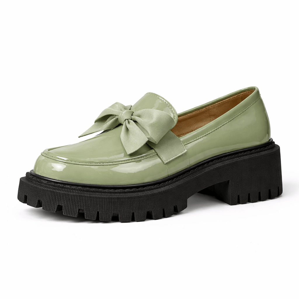 Women’s Bow Platform Loafer Shoes - Shoe Corners