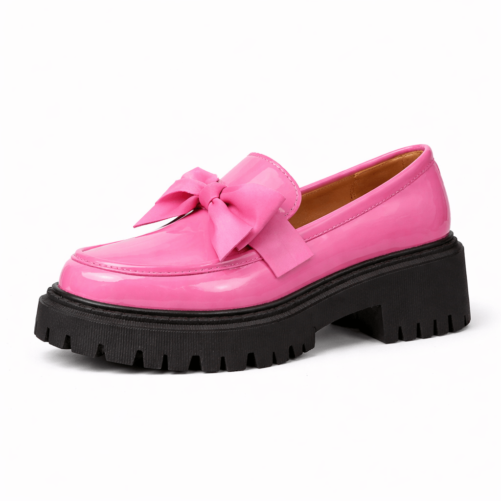 Women’s Bow Platform Loafer Shoes - Shoe Corners