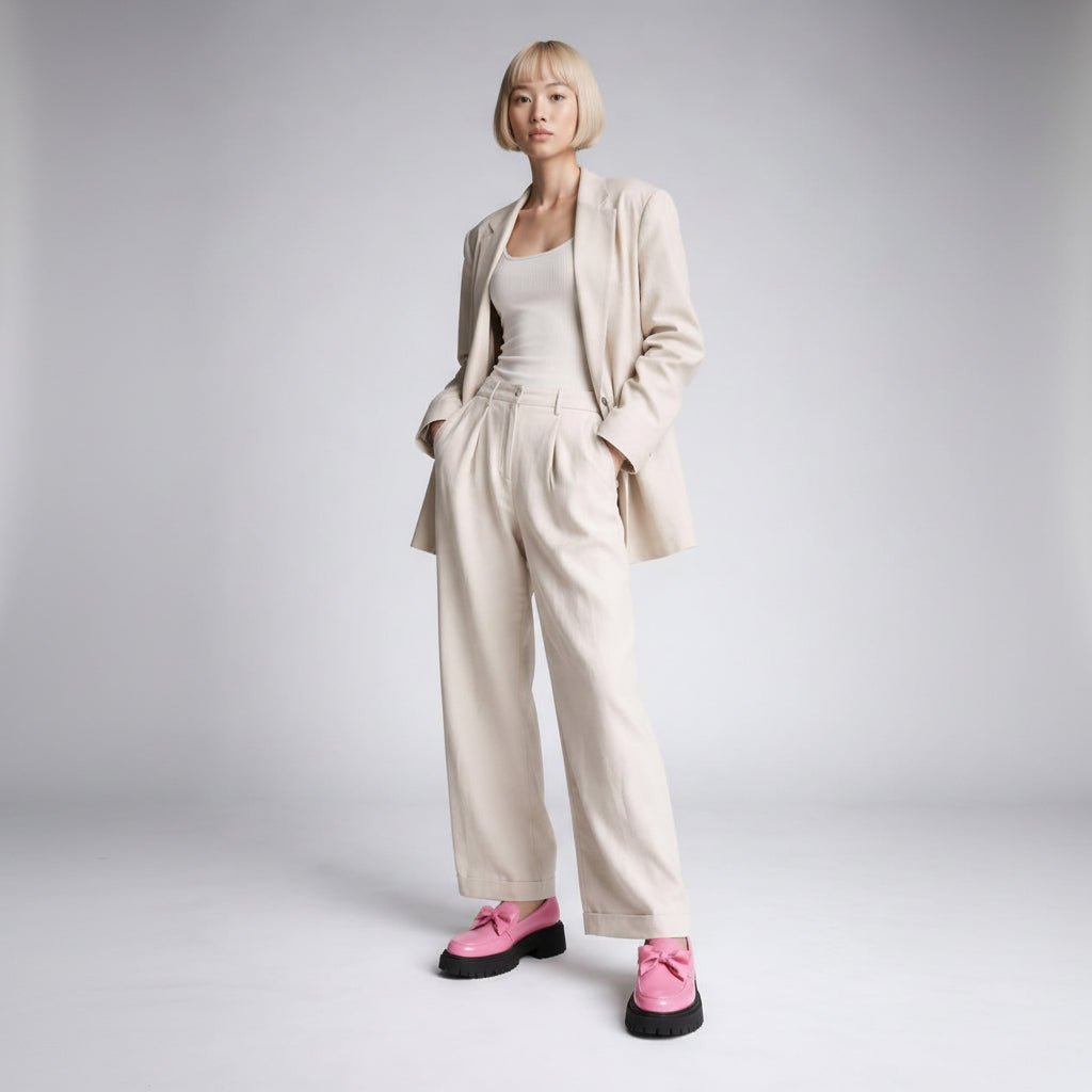 Women’s Bow Platform Loafer Shoes - Shoe Corners