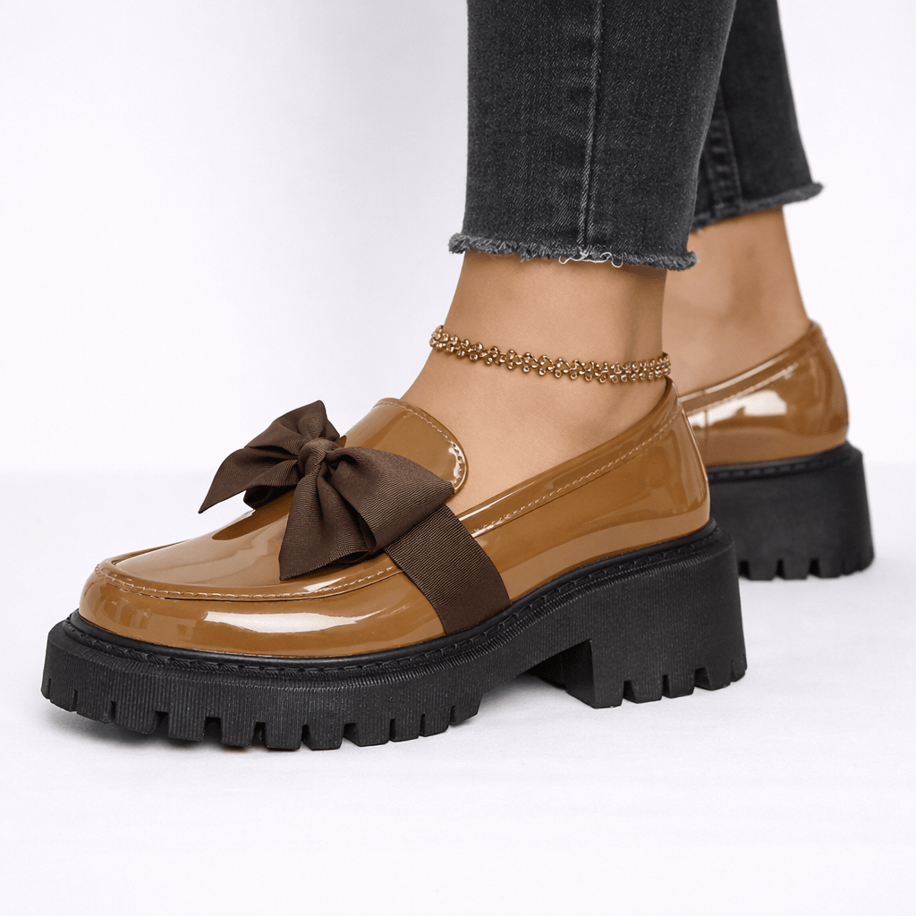 Women’s Bow Platform Loafer Shoes - Shoe Corners