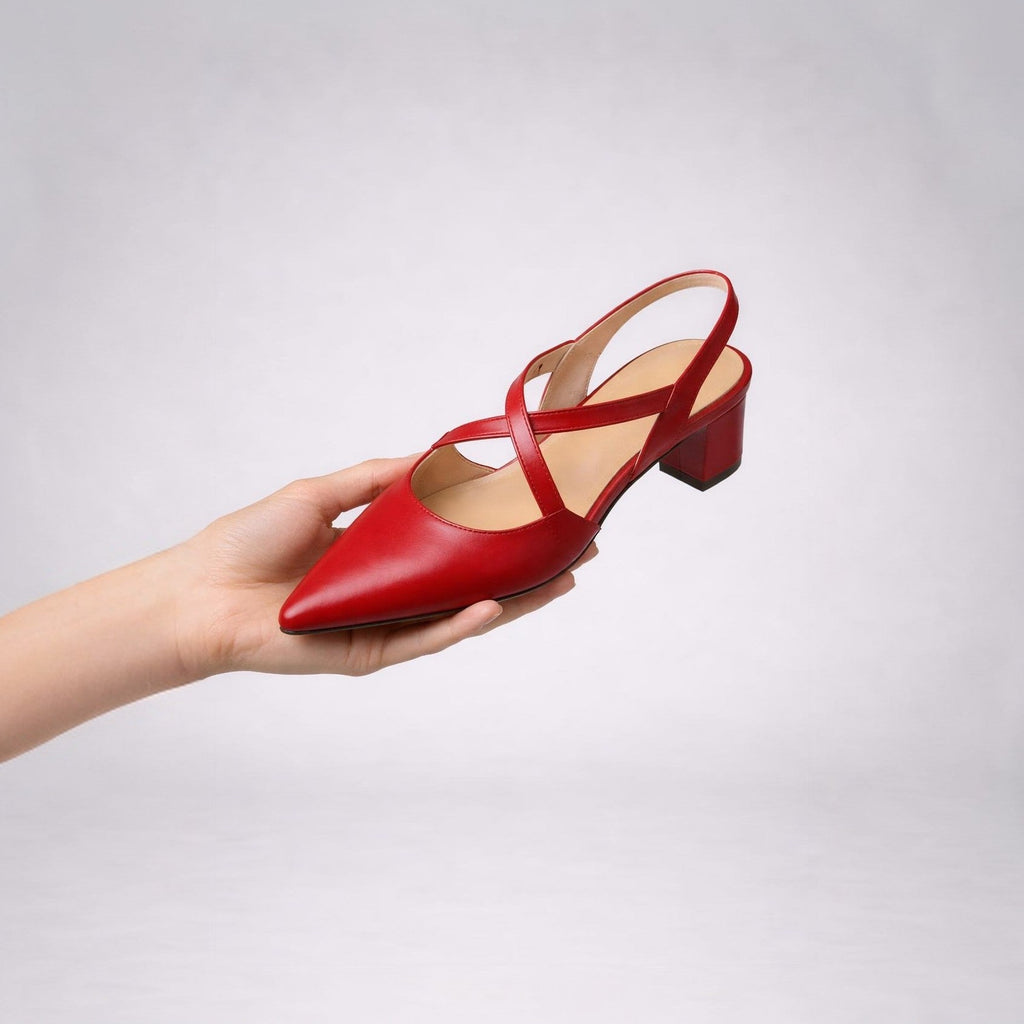 Women’s Cross Strap Mary Jane Mule Flats - Shoe Corners