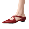 Women’s Cross Strap Mary Jane Mule Flats - Shoe Corners