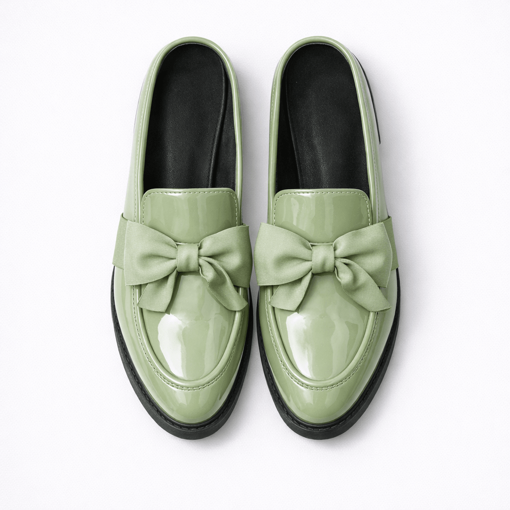 Women’s Patent Leather Bow Loafers - Shoe Corners