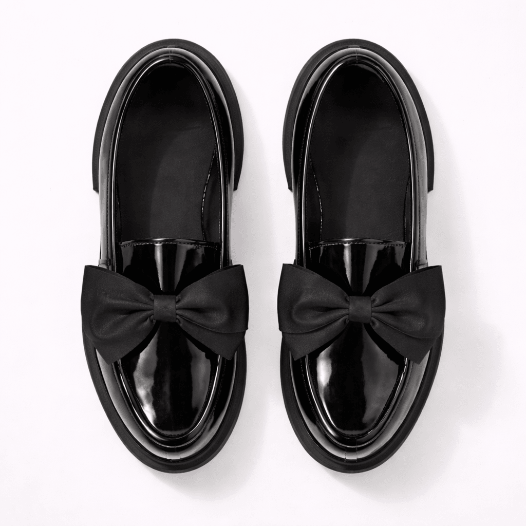 Women’s Patent Leather Bow Loafers - Shoe Corners