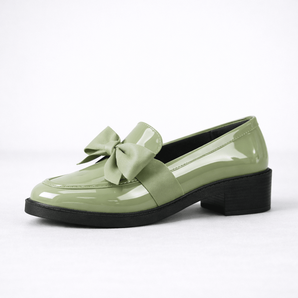 Women’s Patent Leather Bow Loafers - Shoe Corners