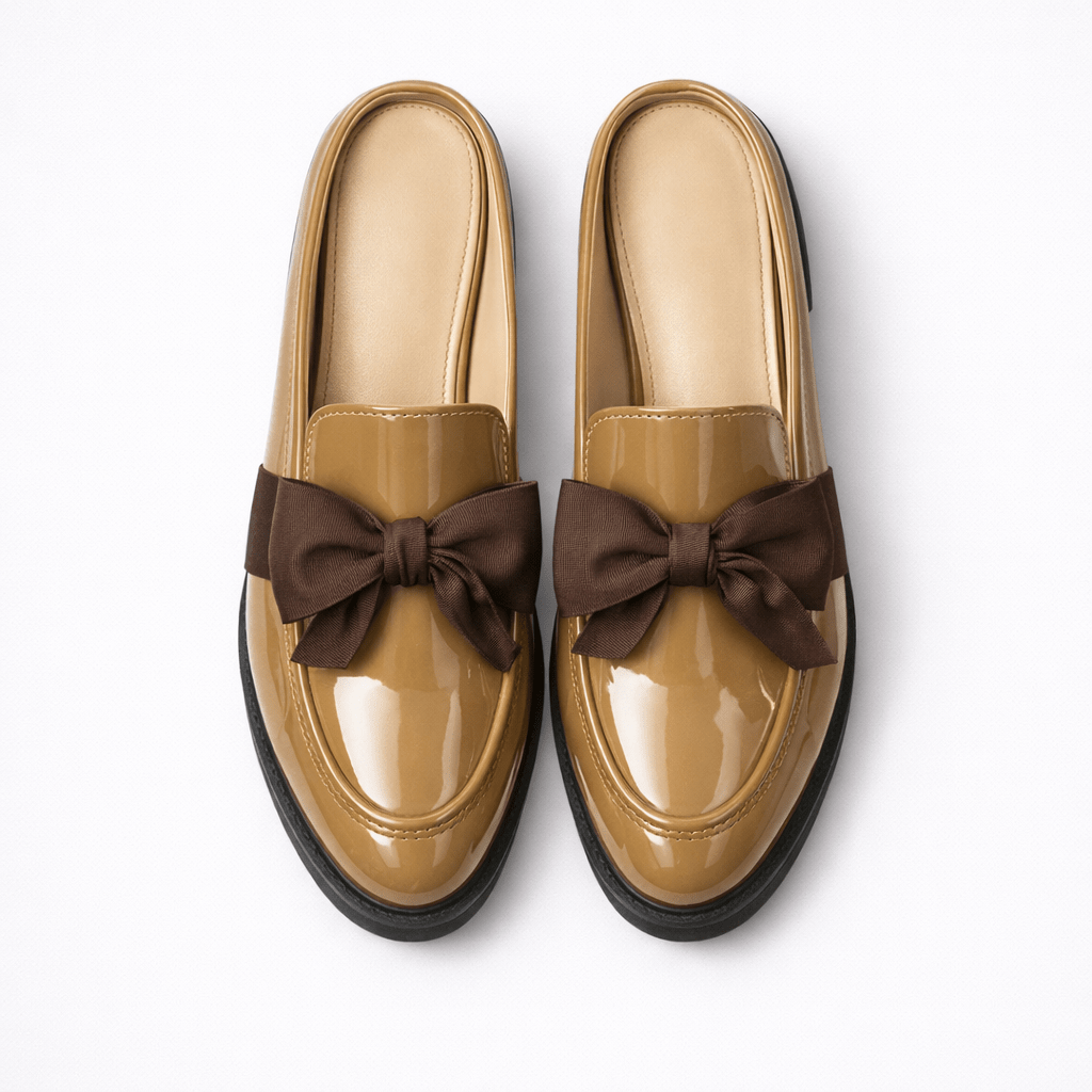 Women’s Patent Leather Bow Loafers - Shoe Corners