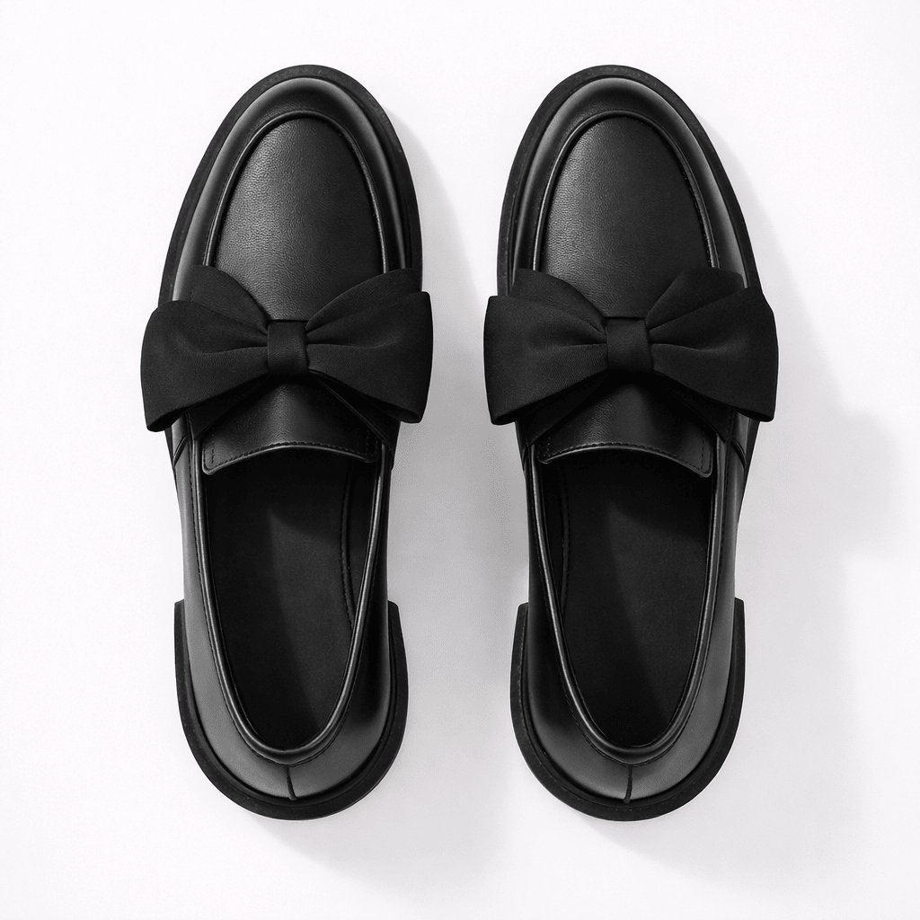 Women’s Patent Leather Bow Loafers - Shoe Corners