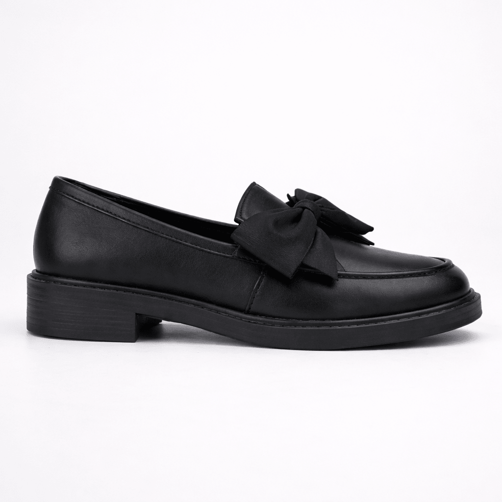 Women’s Patent Leather Bow Loafers - Shoe Corners