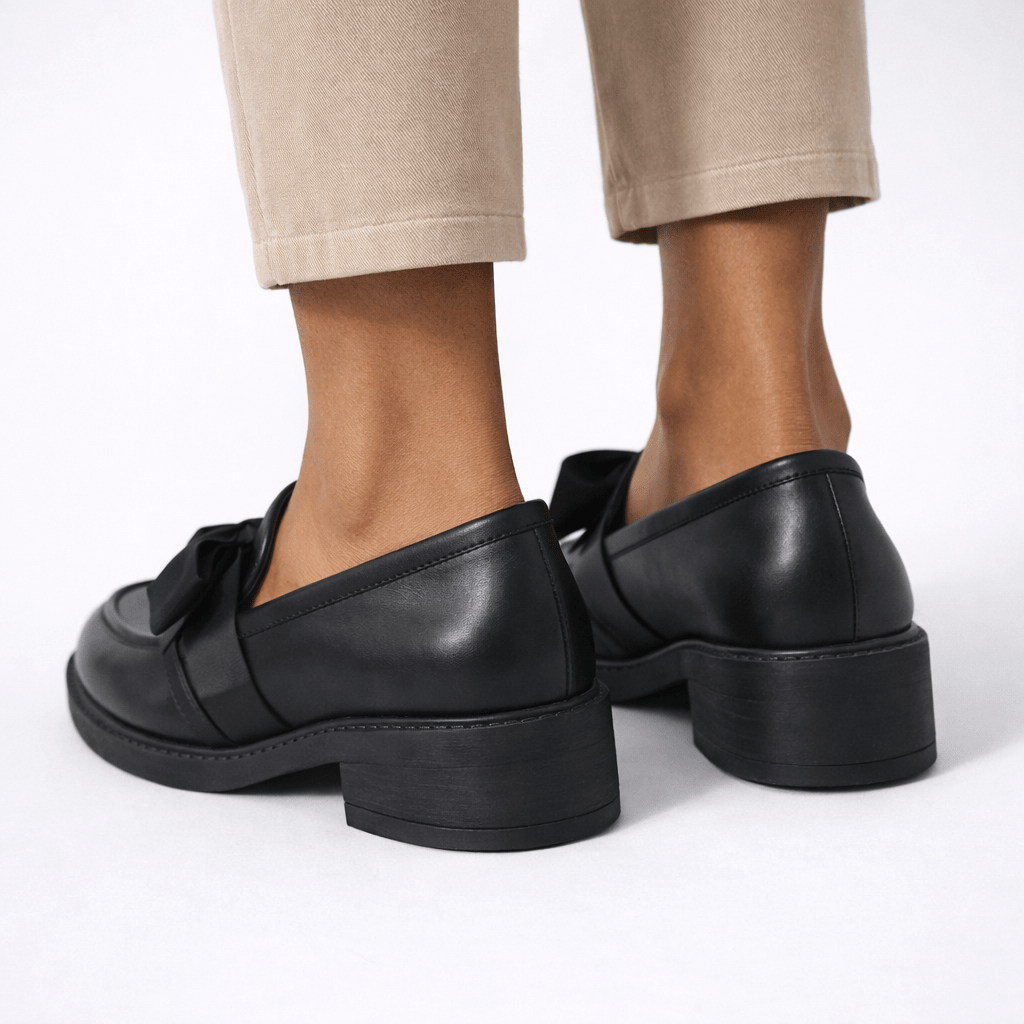 Women’s Patent Leather Bow Loafers - Shoe Corners