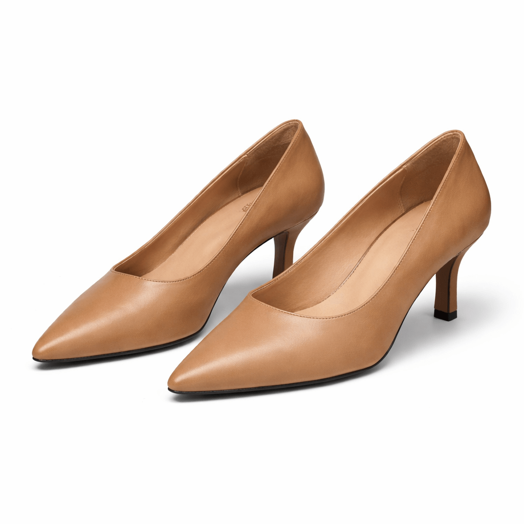 Women’s Pointed Toe Low Heel Pumps - Shoe Corners
