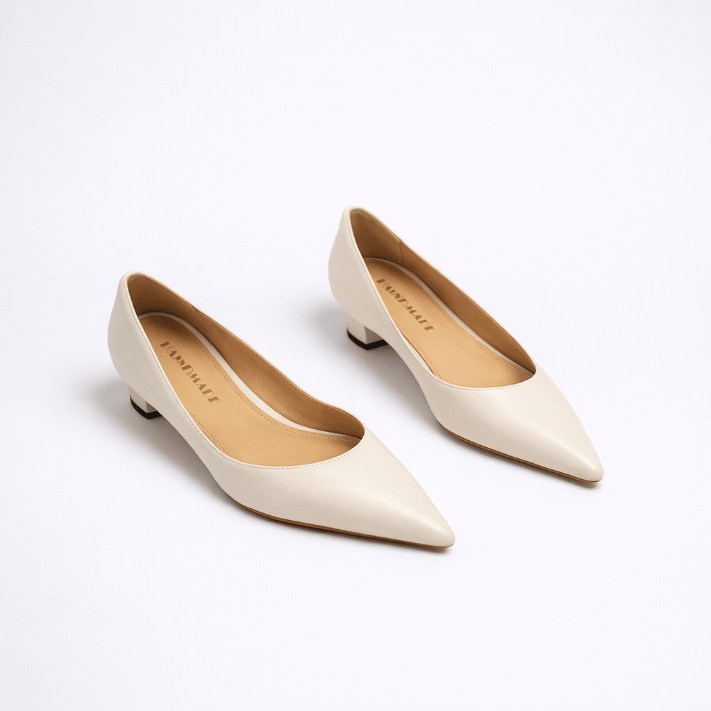 Women’s Pointed Toe Low Heel Pumps - Shoe Corners