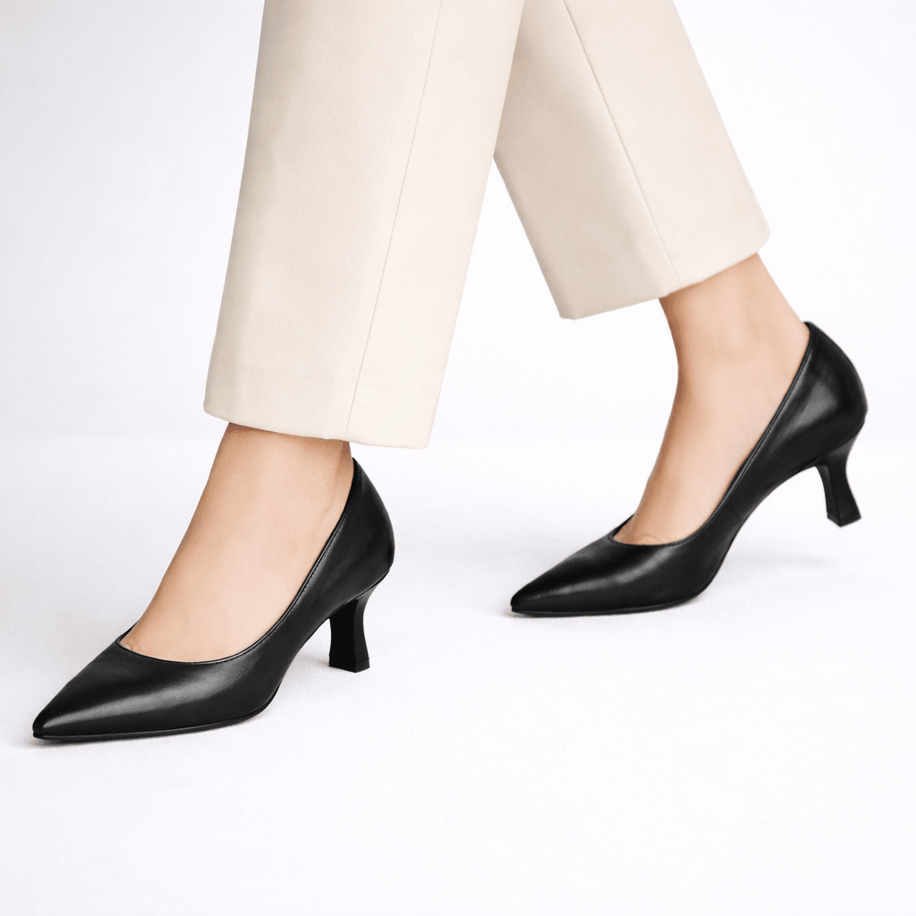 Women’s Pointed Toe Low Heel Pumps - Shoe Corners