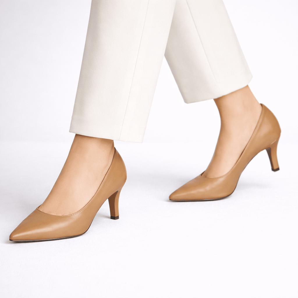 Women’s Pointed Toe Low Heel Pumps - Shoe Corners