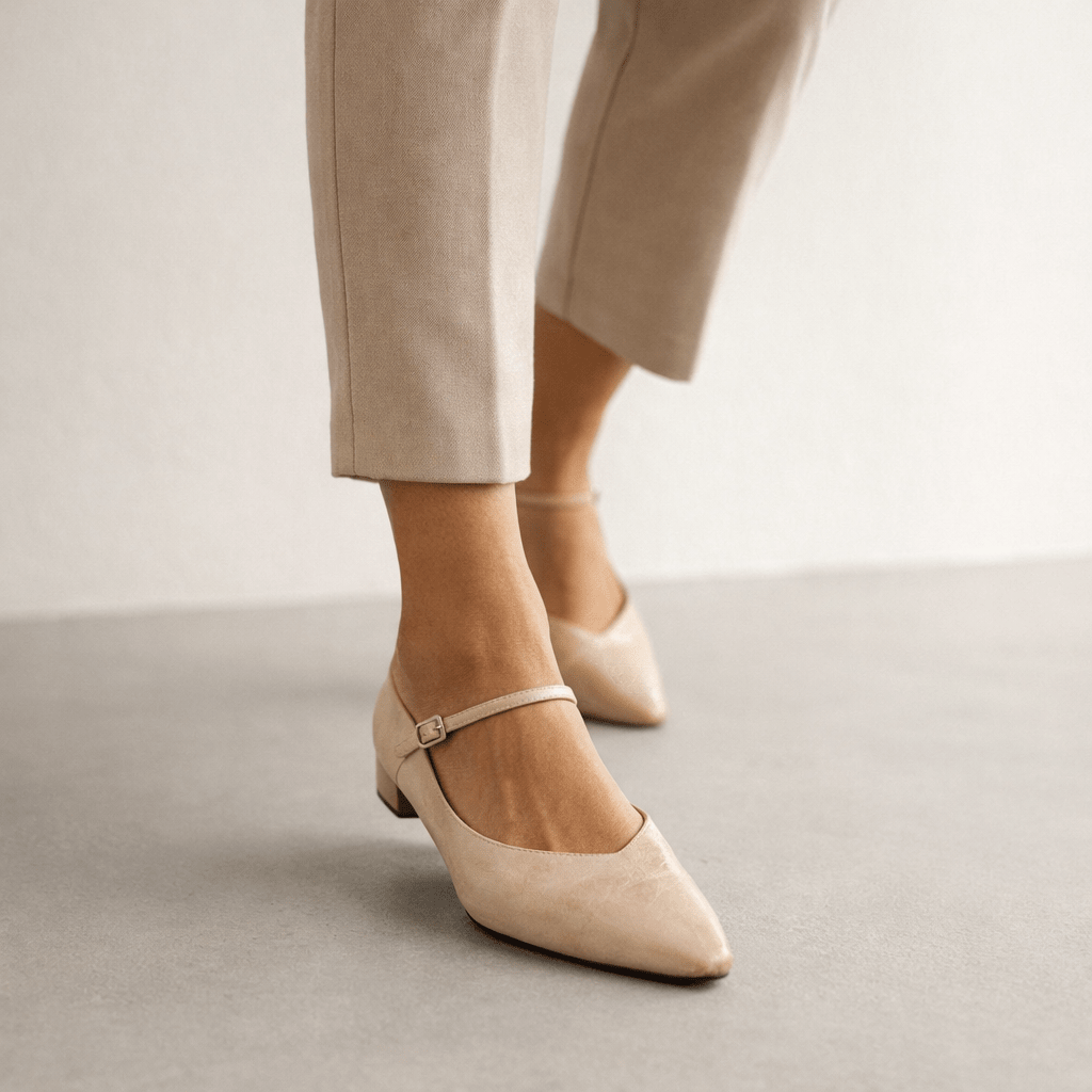 Women’s Pointed Toe Mary Jane Mule Heels - Shoe Corners