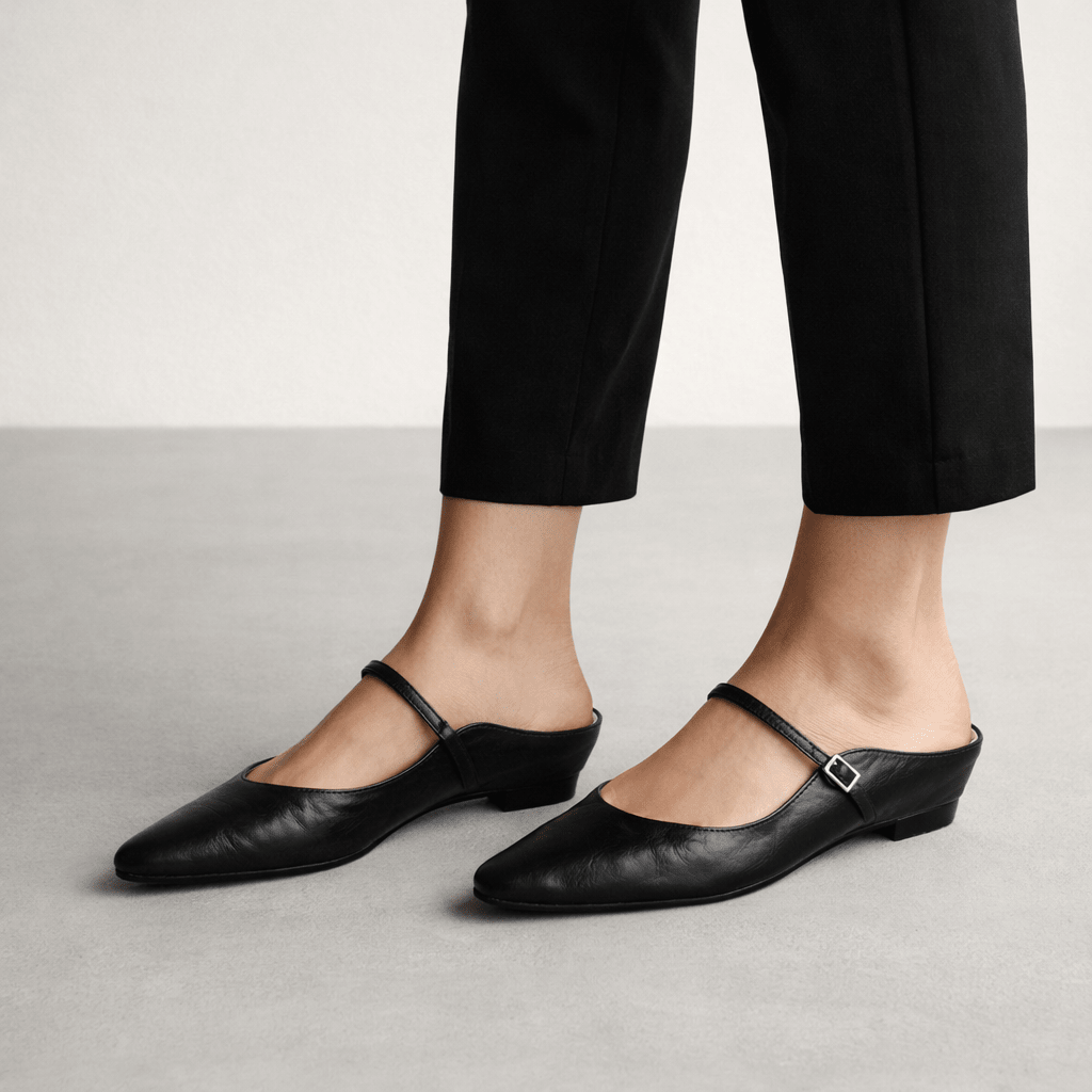 Women’s Pointed Toe Mary Jane Mule Heels - Shoe Corners