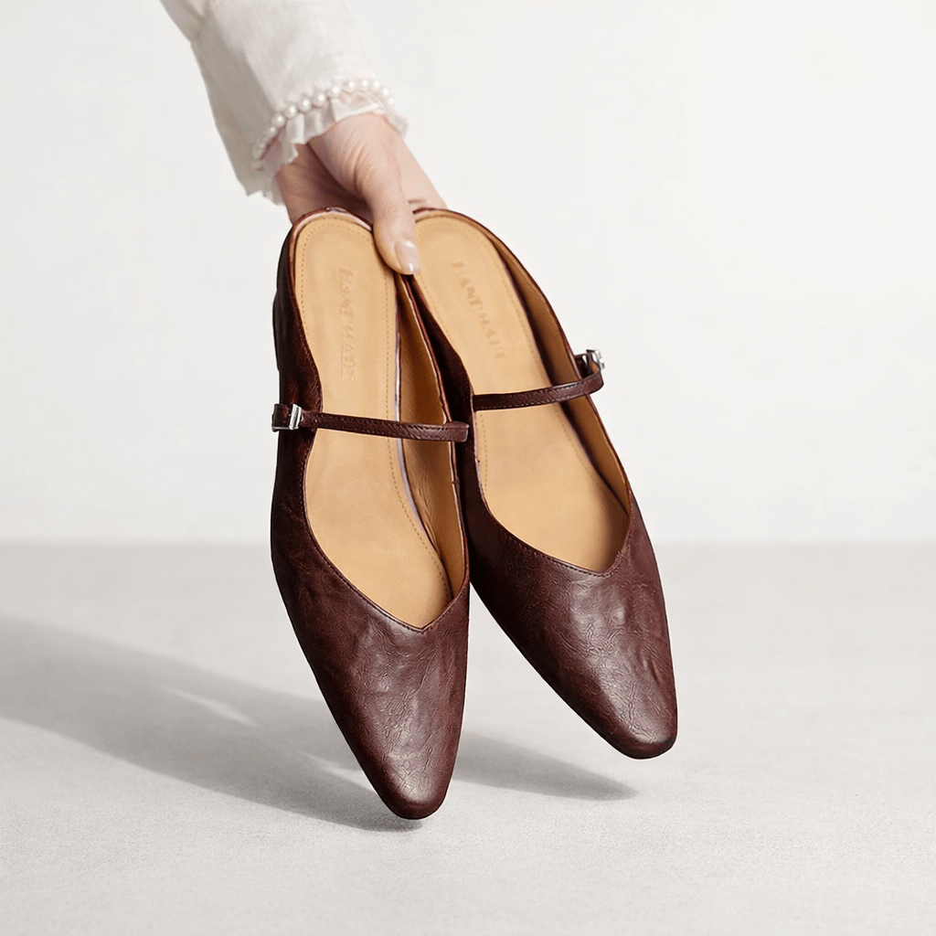 Women’s Pointed Toe Mary Jane Mule Heels - Shoe Corners