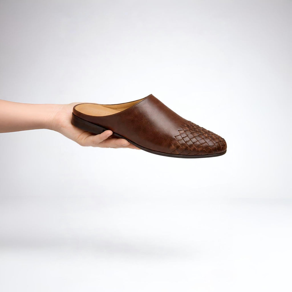 Women’s Woven Leather Mule Flats - Shoe Corners