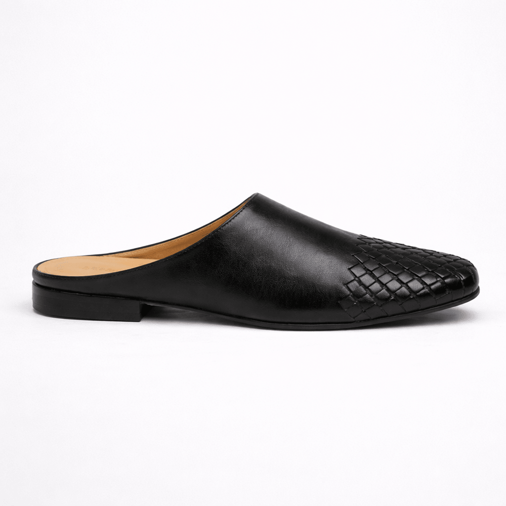 Women’s Woven Leather Mule Flats - Shoe Corners
